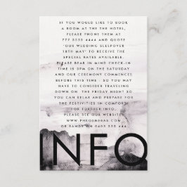 Ultramoderne neutrale Hochzeit Begleitkarte