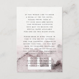 Ultramoderne neutrale Hochzeit Begleitkarte