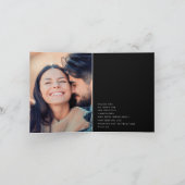 Ultramoderne neutrale Hochzeit Dankeskarte (Innenseite)