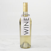 Ultramoderne neutrale Hochzeit Flaschenanhänger (Auf Flasche)