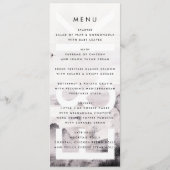 Ultramoderne neutrale Hochzeit Menükarte (Vorderseite)