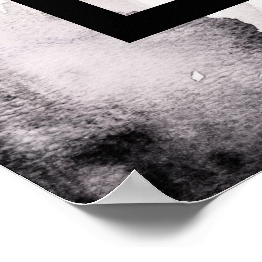 Ultramoderne neutrale Hochzeit Poster (Ecke)