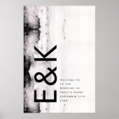 Ultramoderne neutrale Hochzeit Poster (Vorne)