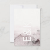 Ultramoderne neutrale Hochzeit RSVP Karte (Rückseite)