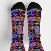 Ultramoderne Quadrate mit Akzent-Linie Socken (Oben)