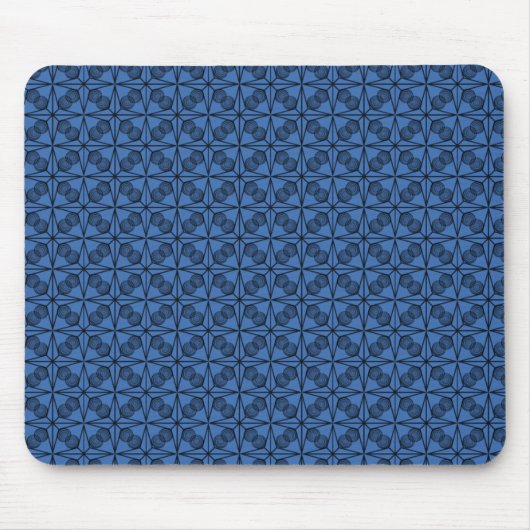 Ultramoderne Retro Mousepad, Royal Blue Mousepad (Vorne)