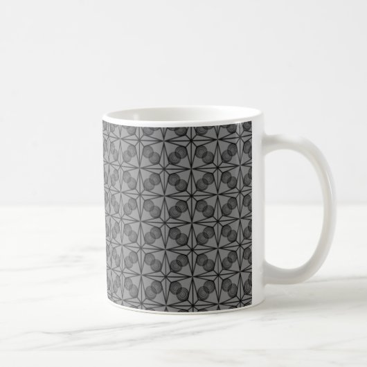 Ultramoderne Retro-Tasse, grau Kaffeetasse (Rechts)