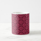 Ultramoderne Retro-Tasse, Magenta Kaffeetasse (Mittel)