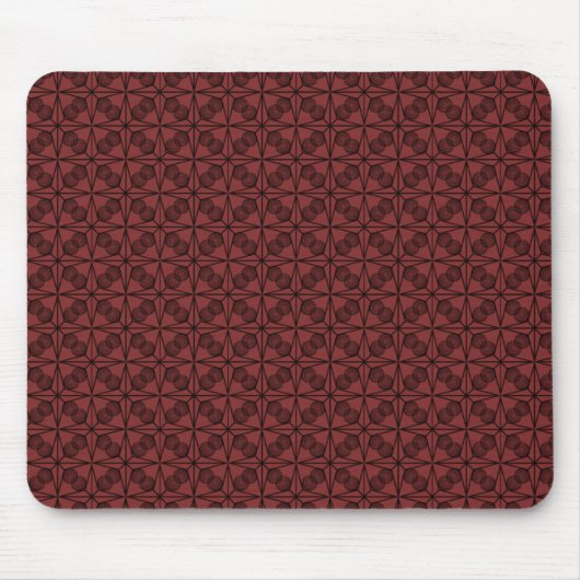 Ultramoderner Retro-Mauspad, Ziegelrot Mousepad (Vorne)