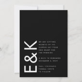 Ultramodernes, feines, großes Premium-Foto mit fei Save The Date (Rückseite)