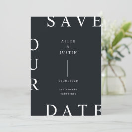 Ultramodernes Layout Save the Date Einladung