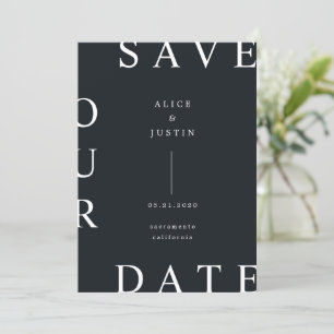 Ultramodernes Layout Save the Date Einladung