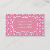 UltraPink Kuchen-Visitenkarte Visitenkarte (Rückseite)