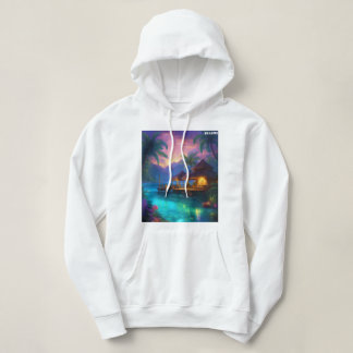 Ultrarealistische polynesische Fantasy-Malerei Hoodie