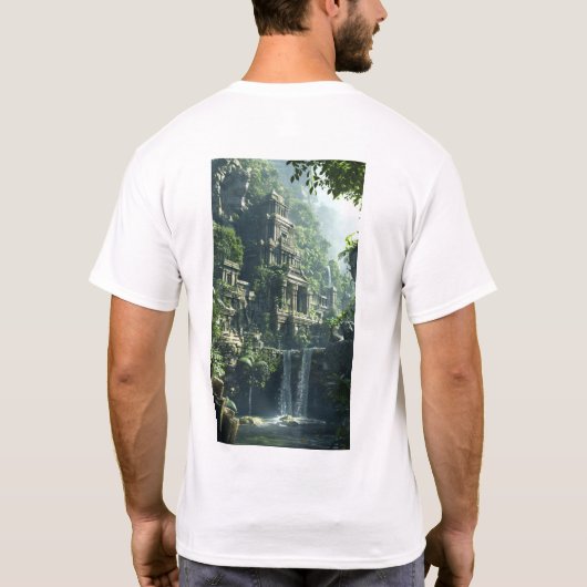 Ultrarealistisches hyperdetailliertes abstraktes D T-Shirt (Rückseite)