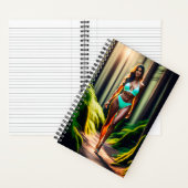 Ultrarealistisches Mädchen mit Bikini-Notebook Notizblock (Innen)