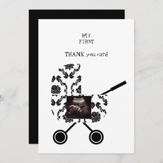 Ultraschall-B/W-Damask Danke Baby Viewpoint (Vorne/Hinten)