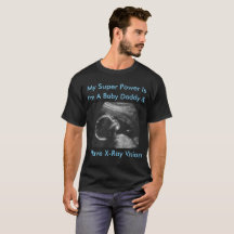 Ultraschall-Bild-SuperPower-Baby-Vati-Shirt