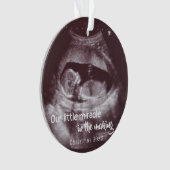 Ultraschall, den wenig Foto-Baby des Wunder-2 Ornament (Vorderseite)