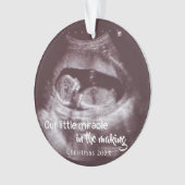 Ultraschall, den wenig Foto-Baby des Wunder-2 Ornament (Vorderseite)