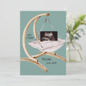 Ultraschall Foto Swing Funny Aquamarin Danke Baby (Stehend Vorderseite)