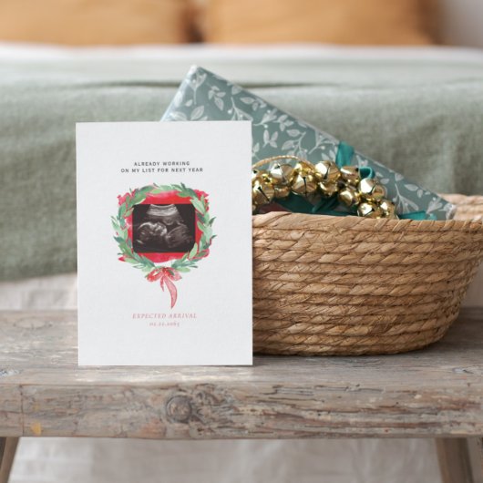 Ultraschall Foto Wasserfarbener LKW Frohe Weihnach