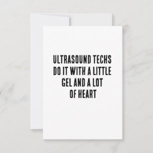Ultraschall-Lehrer machen das mit einem kleinen Ge Dankeskarte