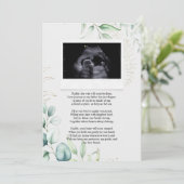 Ultraschall-Sonogramm-Bump Gedicht an Vater Einladung (Stehend Vorderseite)