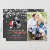 Ultraschallankündigung der Weihnachtsschwangerscha Feiertagskarte (Vorne/Hinten)