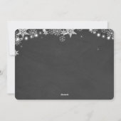 Ultraschallankündigung der Weihnachtsschwangerscha Feiertagskarte (Rückseite)