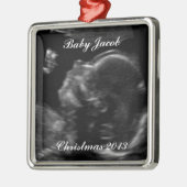 Ultraschallbild Ornament Aus Metall (Links)