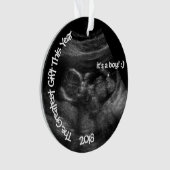 Ultraschallfoto-Vorlage CUSTOM Ornament (Vorderseite)