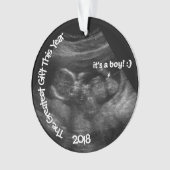 Ultraschallfoto-Vorlage CUSTOM Ornament (Vorderseite)