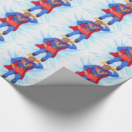 Ultraschallmann Geschenkpapier (Ecke)