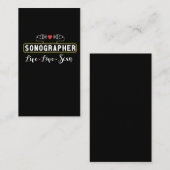 Ultraschallsonographie Visitenkarte (Vorne/Hinten)