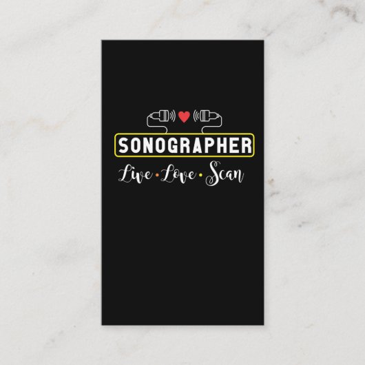 Ultraschallsonographie Visitenkarte (Vorderseite)