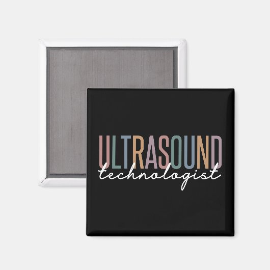 Ultraschalltechnologin Magnet (Vorderseite/Rückseite)