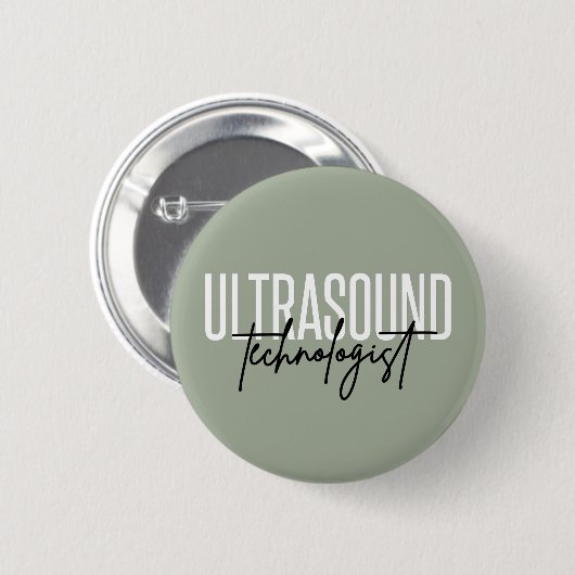 Ultraschalltechnologin | Ultrasound Tech Geschenke Button (Vorne & Hinten)