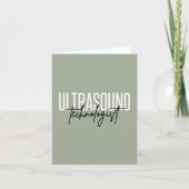 Ultraschalltechnologin | Ultrasound Tech Geschenke Karte (Vorderseite)
