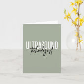 Ultraschalltechnologin | Ultrasound Tech Geschenke Karte (Gelbe Blume)