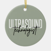Ultraschalltechnologin | Ultrasound Tech Geschenke Keramik Ornament (Vorne)