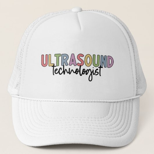 Ultraschalltechnologin | Ultrasound Tech Geschenke Truckerkappe (Vorderseite)