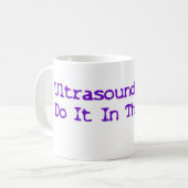 UltraschallTechs tun es in der dunklen lila Art Kaffeetasse (Vorderseite Links)