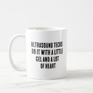 Ultraschalluntersuchungen machen das mit einem kle kaffeetasse