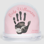 Ultrasound 1st Christmas Pregnancy Announcement Schneekugeln (Rückseite)