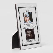 Ultrasound 2 Foto Child Gray Vatertag Plaque Fotoplatte (Seite)