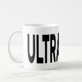 ULTRASOUND Black Typography Kaffeetasse (Links)