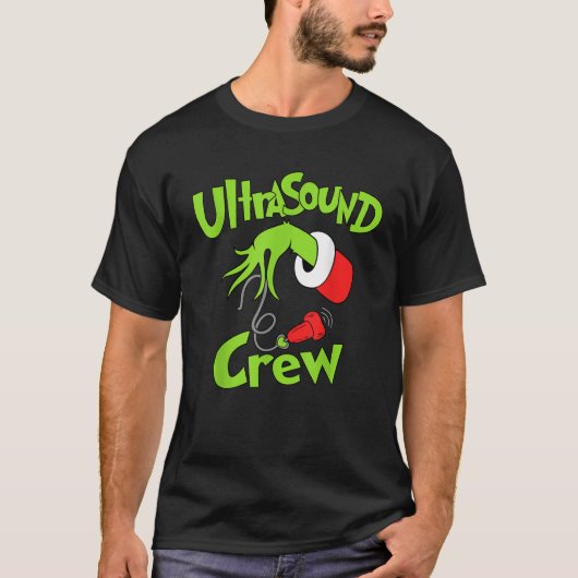 Ultrasound Crew Sonographin Frohe Weihnachten Xmas T-Shirt (Vorderseite)