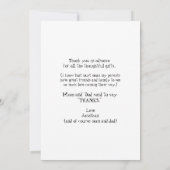 Ultrasound Foto Foliage Funny Danke Baby (Rückseite)