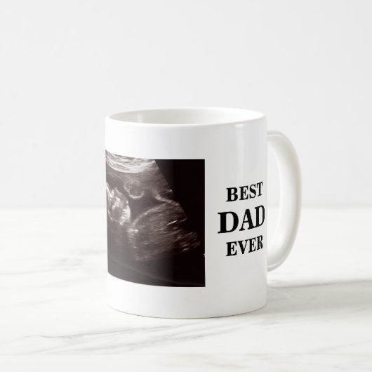 Ultrasound Foto Pater wird der beste Vater aller Z Kaffeetasse (VorderseiteRechts)